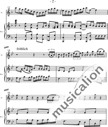 Glatz, Klaus: Sonate F-Dur 3. Satz - Flöte+Klavier:2