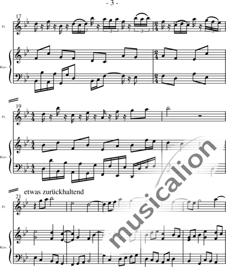 Glatz, Klaus: Sonate F-Dur 3. Satz - Flöte+Klavier:3