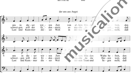 Schilling, Sebastian
: Pentecost Hymn ("O sende, Gott, uns Deinen Geist")  - Coro>SATB:1