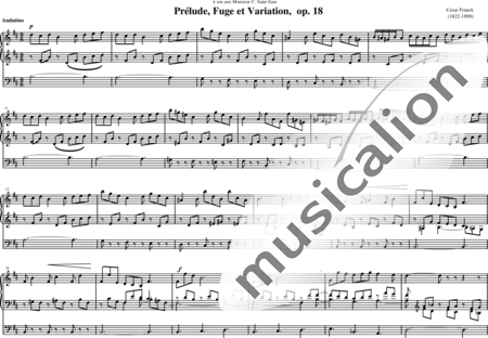 Franck, César: Prélude, Fugue et Variation - Orgel:0