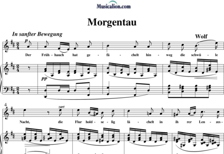 Wolf, Hugo: Morgentau - Solo>Sop+Klavier:0