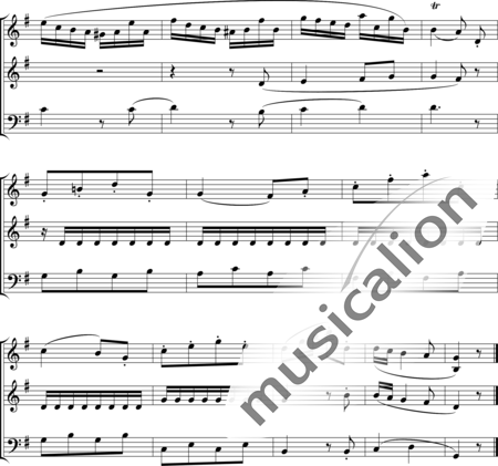 Haydn, (Franz) Joseph: Sonate G-Dur (Bearb.) - Violine+Fagott C+Horn F:16