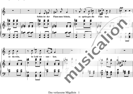 Wolf, Hugo: Das verlassene Mägdlein - Solo>sop+Piano:1