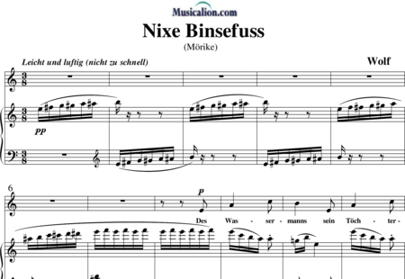 Wolf, Hugo: Nixe Binsefuss - Solo>Sop+Klavier:0