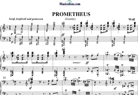 Wolf, Hugo: Prometheus - Solo>bass+Piano:0