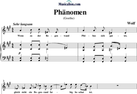 Wolf, Hugo: Phänomen - Solo>sop+Piano:0