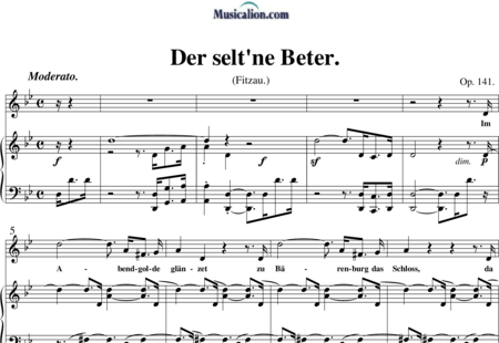 Loewe, Carl: Der selt'ne Beter - Solo>sop+Piano:0