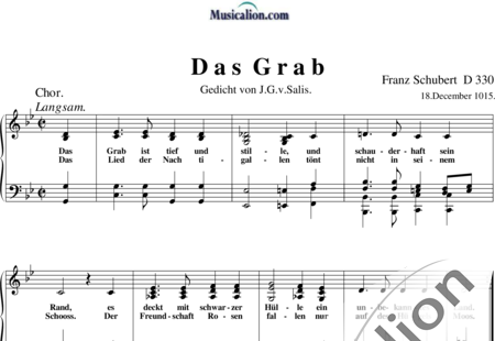 Schubert, Franz (Peter): Das  Grab - Chor>SATB:0