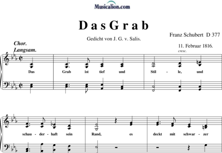 Schubert, Franz (Peter): Das Grab - Chor>TTBB:0