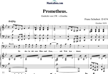 Schubert, Franz (Peter): Prometheus - Solo>bass+Piano:0