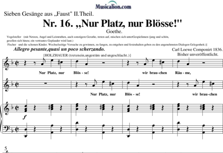 Loewe, Carl: Nr. 16. „Nur Platz, nur Blösse!" - Solo>Sop2:0