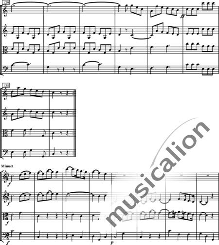 Haydn, (Franz) Joseph: String Quartet in C Major - Violin 2+Viola+Vlc:4
