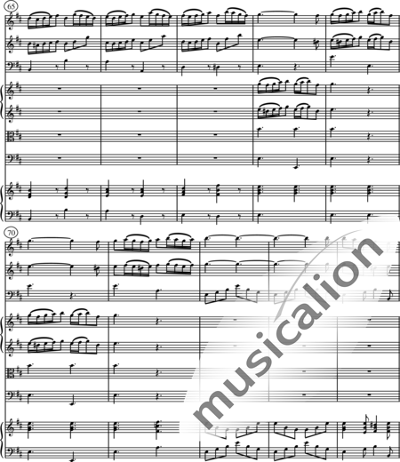 Telemann, Georg Philipp: Concerto grosso in h-Moll für 2 Fl./Fg - Violine 2+[Fl2+Fg]+Cem+[Vla+Vc]:27