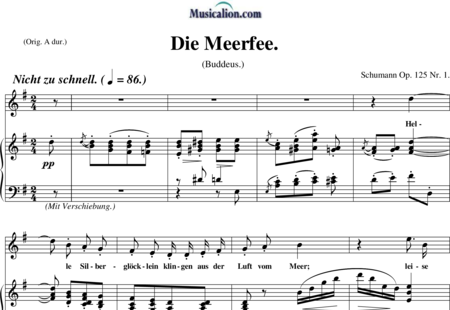 Schumann, Robert: Die Meerfee - Solo>alto+Piano:0