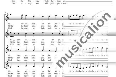 Lukaczewski, Katariina: Deck the hall - Chor>SSSA:1