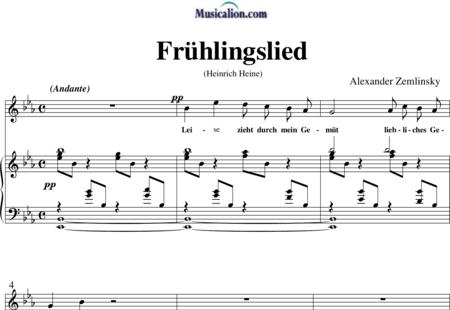 Zemlinsky, Alexander: Frühlingslied - Solo>Sop+Klavier:0