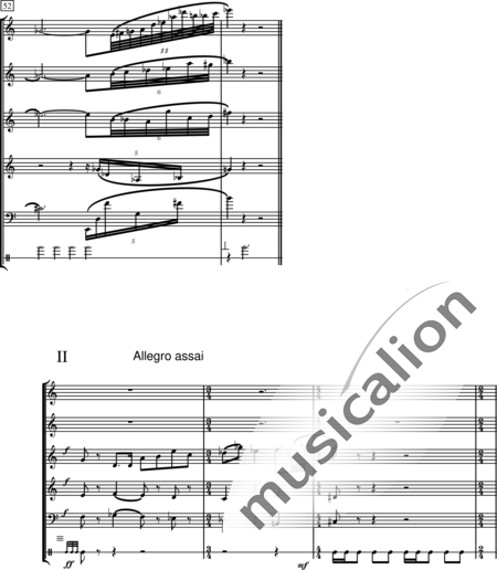 Mühe, Hansgeorg: Musik für Bläserquintett und Schlagzeug 1. Satz Adagio molto - Flöte+[Ob+Klar+Fg]+Hn+Px:5