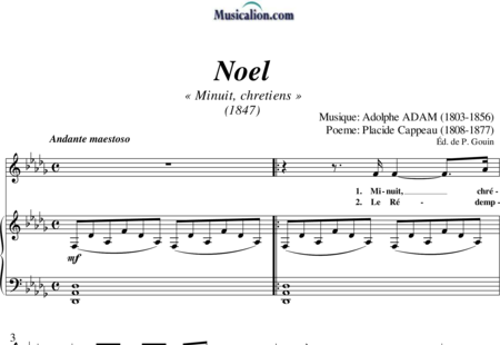 Adam, Adolphe Charles: Noel - Solo>Sop+Klavier:0