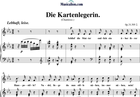 Schumann, Robert: Die Kartenlegerin - Solo>sop+Piano:0