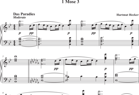 Hecker, Hartmut: 1 Moisés 3 - Piano:0