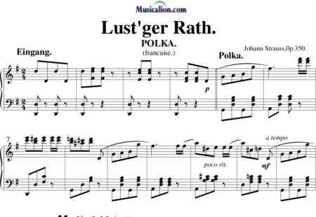 Strauss, Johann: Amusing Rath - Piano:0