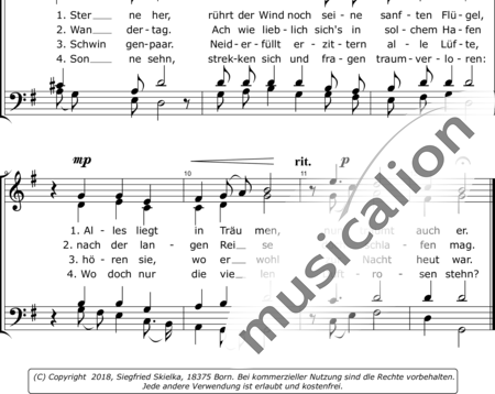 Skielka, Siegfried: Der schlafende Wind - Chor>SATB:1