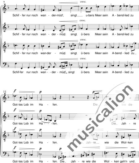 Wolf, Hugo: Resignation - Coro>SATB:2
