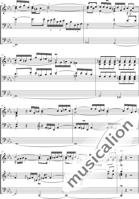 Bach, Johann Sebastian: Präludium &amp; Fuge c-moll (Prelude and fugue in C-minor) - Organ>wped:3
