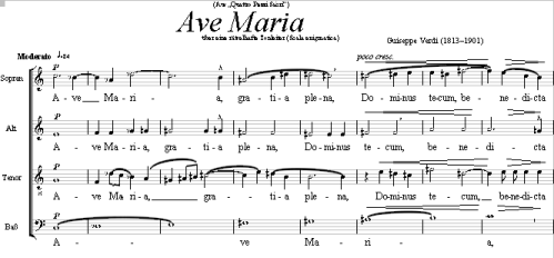 A visual highlight associated with Verdi sheet music available for download, suggesting ready-to-rehearse access.