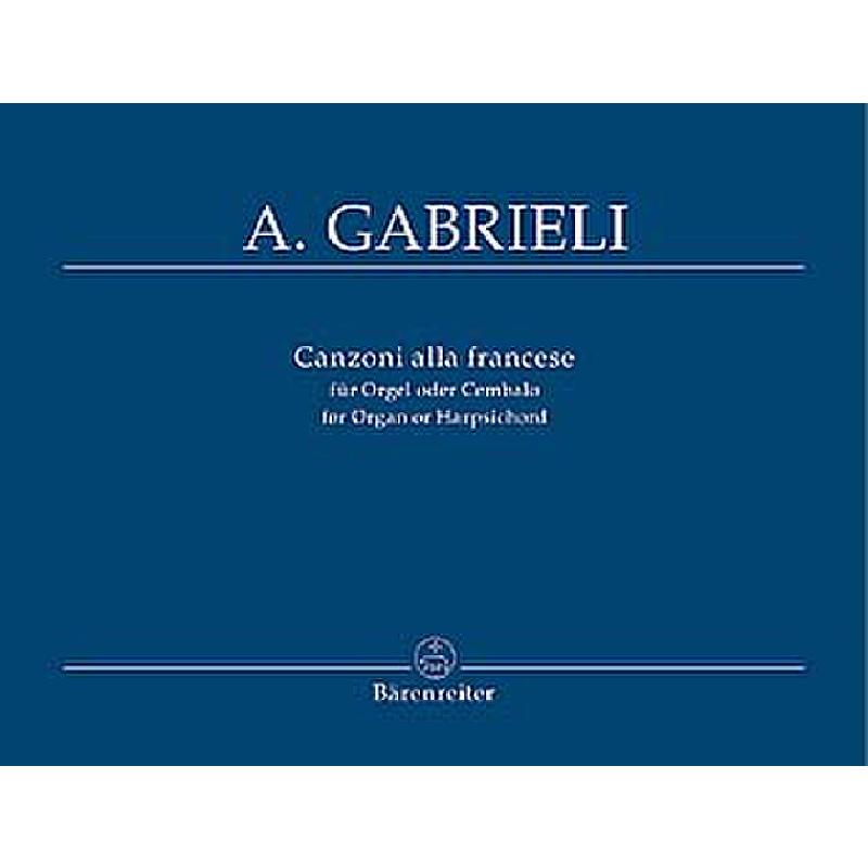 Canzoni alla francese für Orgel oder Cembalo