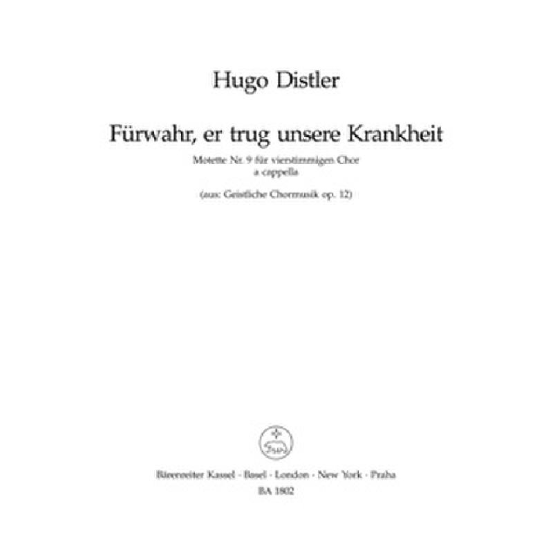 Führwahr er trug unsere Krankheit