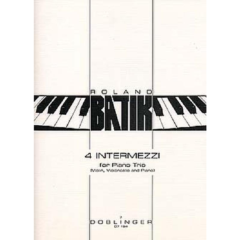 4 Intermezzi