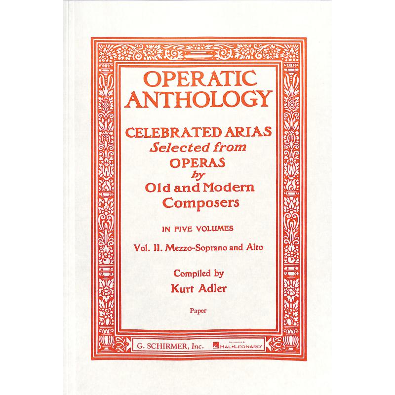 Operatic anthology 2 - celebrated arias