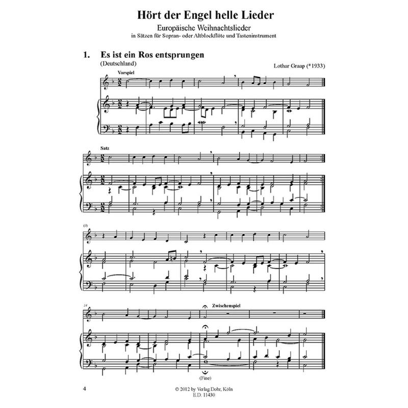 Hört der Engel helle Lieder