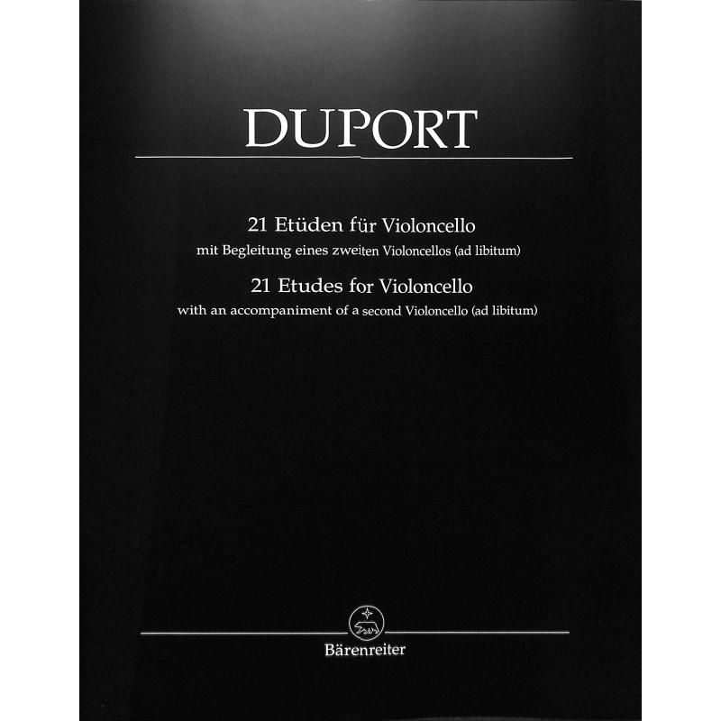 21 Etüden für Violoncello mit Begleitung eines zweiten Violoncellos (ad libitum) 