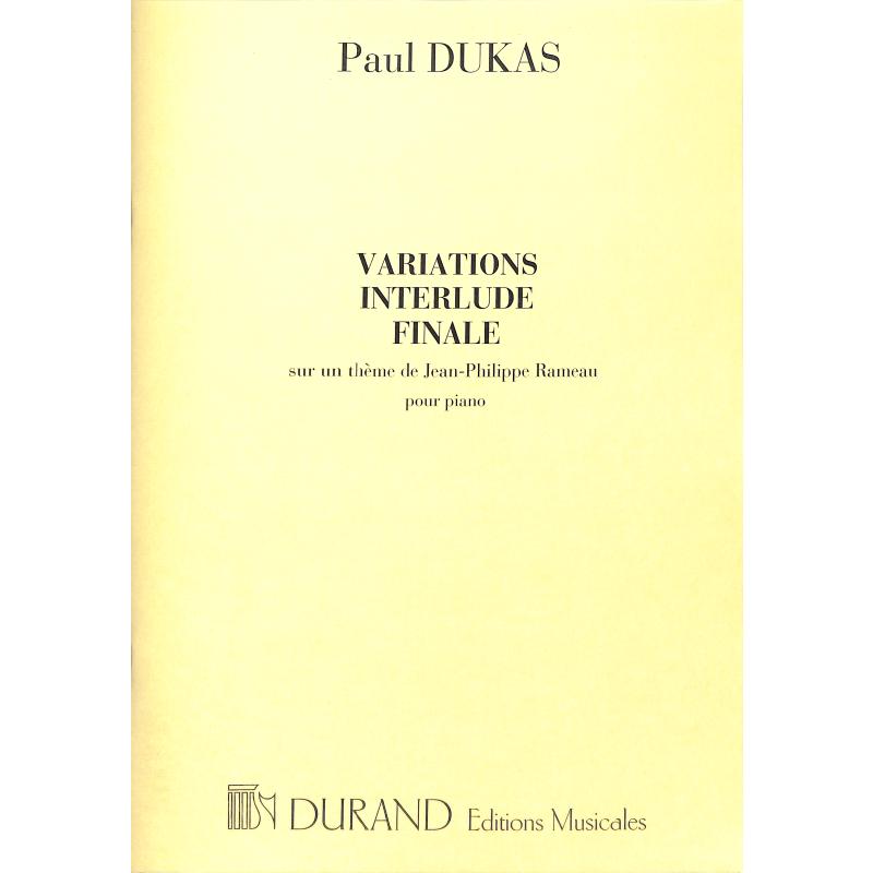 Variations interlude et finale