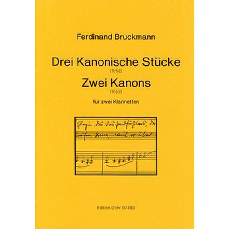 Drei Kanonische Stücke & Zwei Kanons