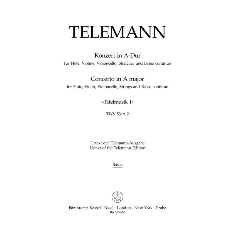 Konzert für Flöte, Violine, Violoncello, Streicher und Basso continuo 