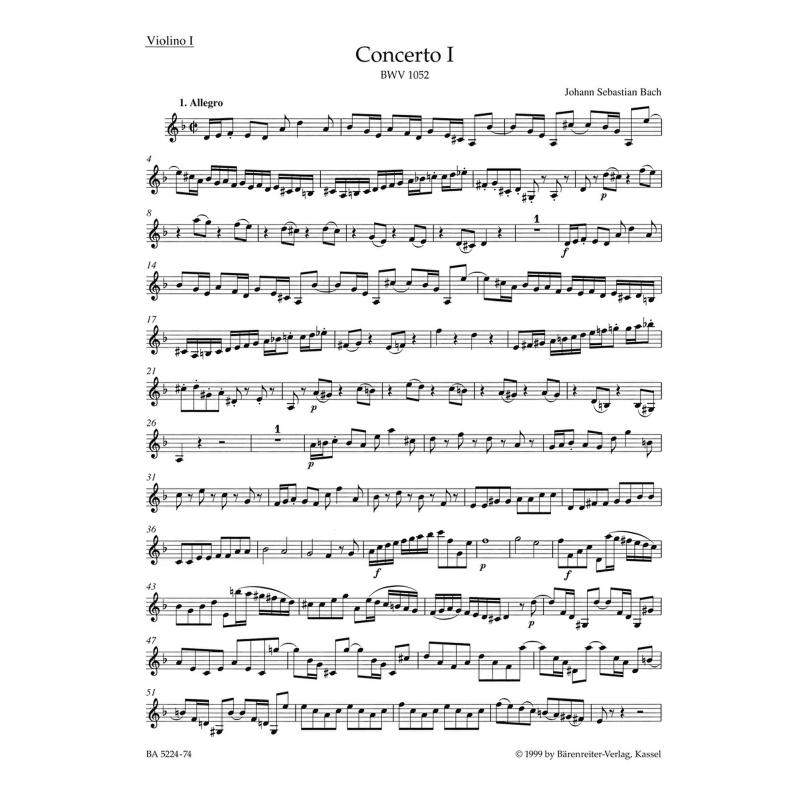 Concerto für Cembalo und Streicher Nr. 1 