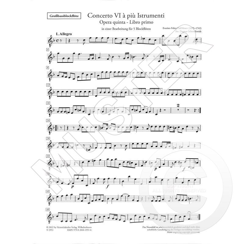 Concerto VI à più Istrumenti