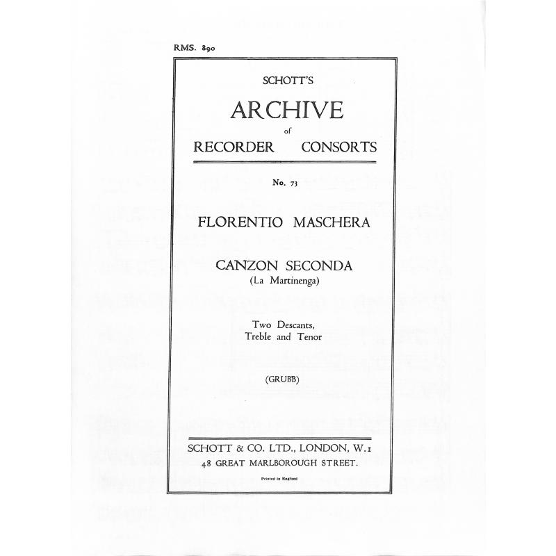 Canzon Seconda