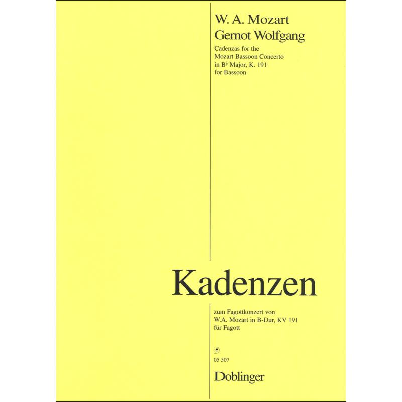 Kadenz zu W.A.Mozart Fagottkonzert in B-Dur